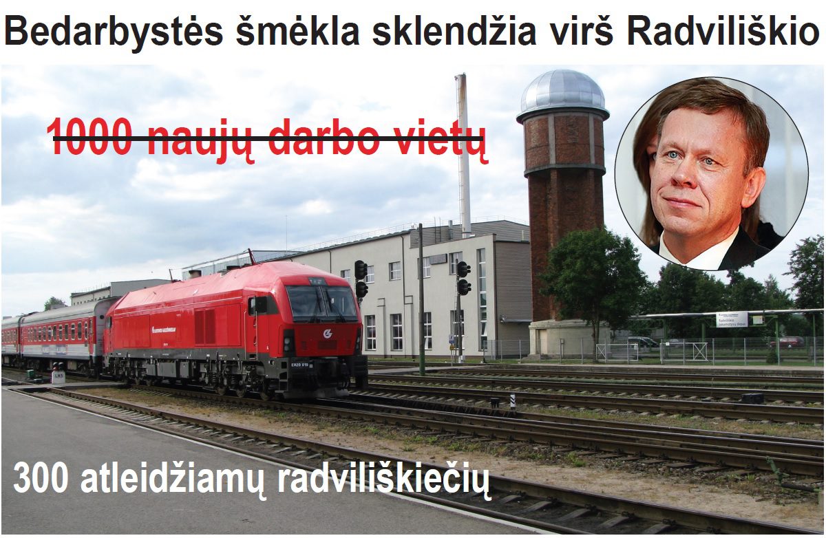 Bedarbystės šmėkla sklendžia virš Radviliškio