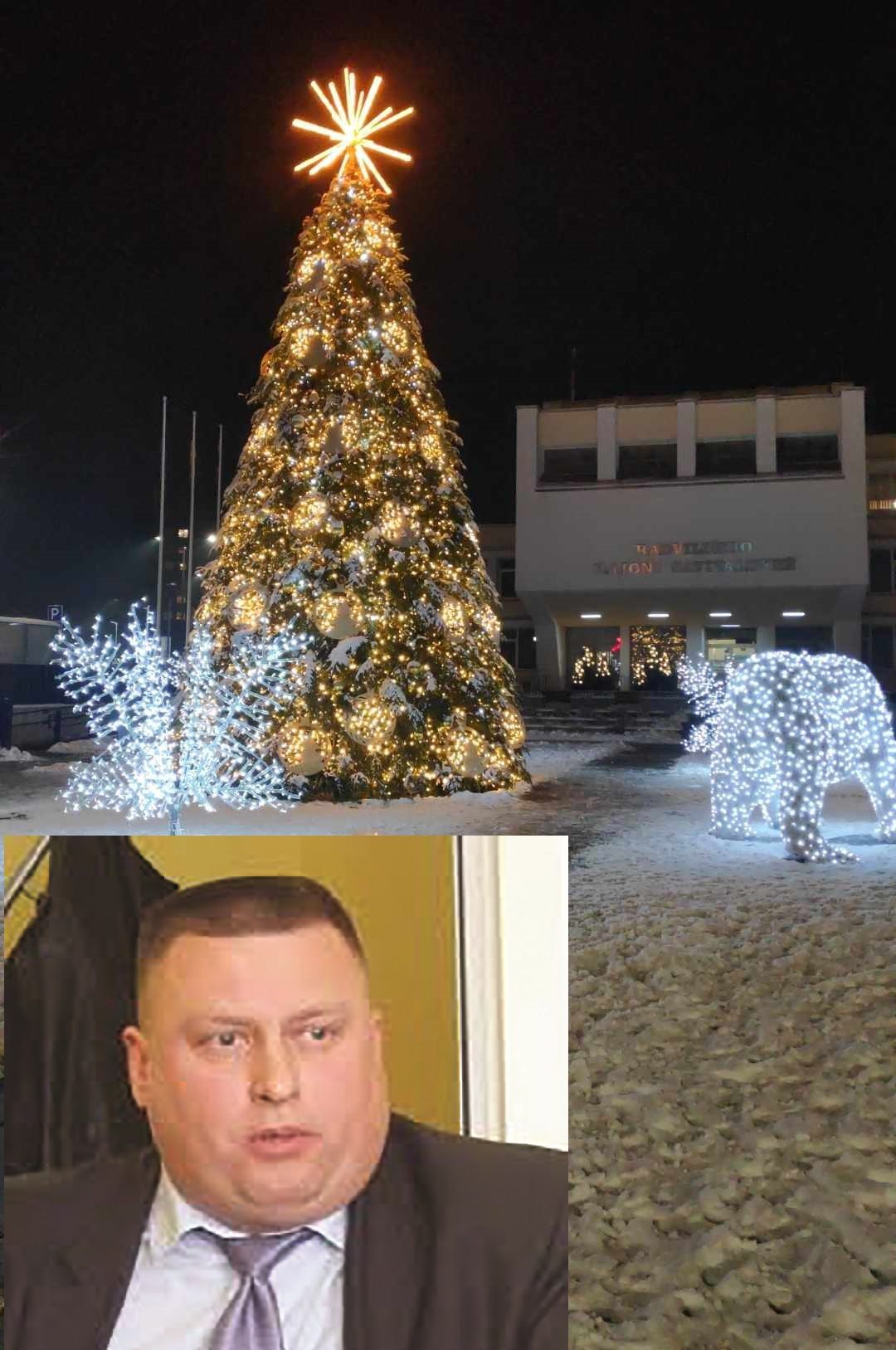 Naujoji Radviliškio eglė kainavo 18 tūkstančių eurų