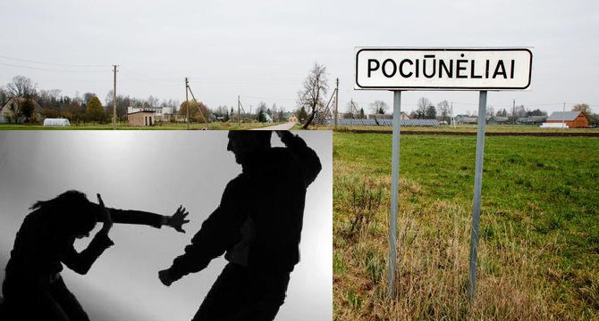 Pociūnėlių gyventojas per Kalėdas mušė žmoną ir dukrą
