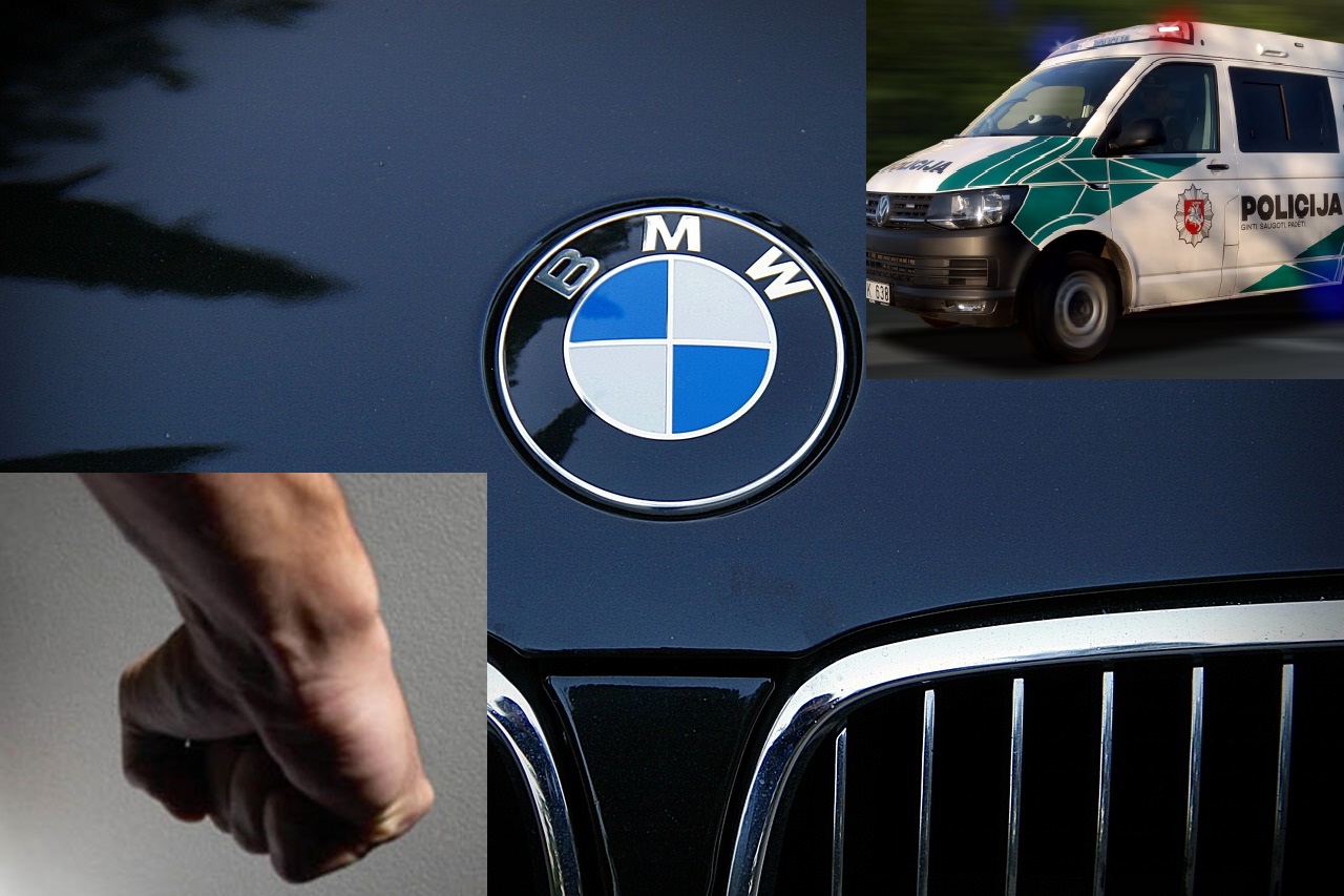 Chuliganas primušė du BMW vairuotojus
