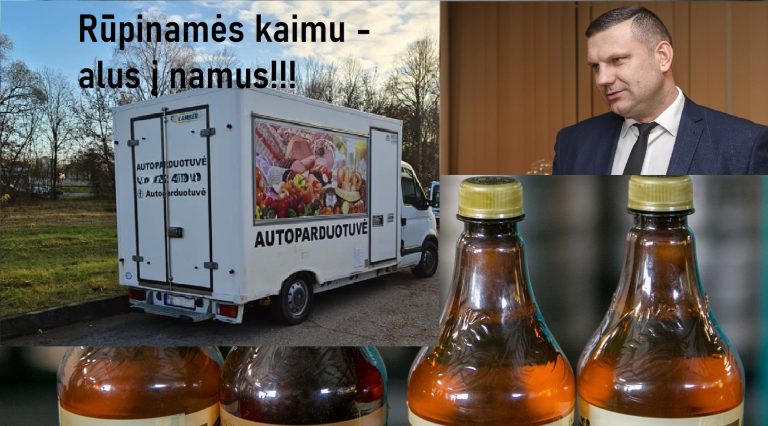 Kovos su nelegaliais “taškais” imitacija: legali prekyba alkoholiu iš „autolafkių“